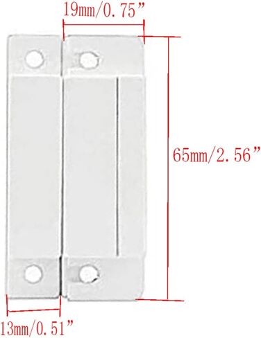 MC-32 NC جهاز استشعار سلكي للتثبيت على السطح ونافذة الباب ومفتاح القصب المغناطيسي، لأمن المنزل وأنظمة الإنذار ضد السرقة، مجموعات من 5، أبيض in Kuwait