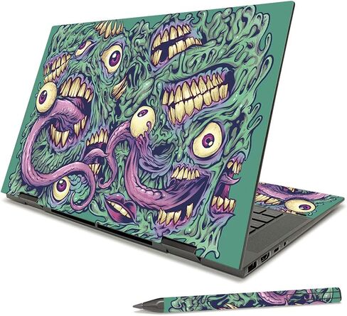 MightySkins Skin Compatible with HP Envy x360 15" (2021) - Biohazard | Protective, Durable, and Unique Vinyl Decal wrap Cover | Easy to Apply, Remove, and Change Styles | Made in The USA in Saudi Arabia