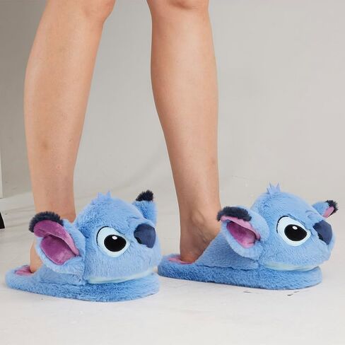 Disney Women's Slippers, Fluffy 3D Non Slip - Baby Yoda Gifts in Saudi Arabia