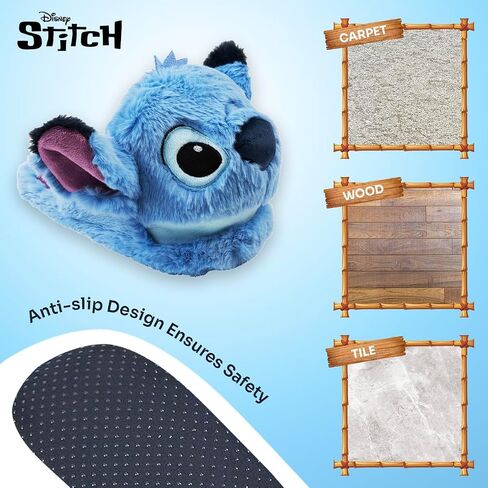 Disney Women's Slippers, Fluffy 3D Non Slip - Baby Yoda Gifts in Saudi Arabia