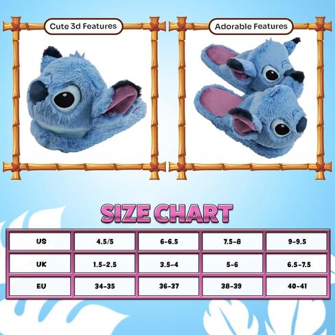 Disney Women's Slippers, Fluffy 3D Non Slip - Baby Yoda Gifts in Saudi Arabia