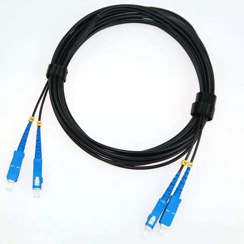 LC Multimode Armored Fiber Optic Cable outdoor/Indoor Fiber Optic Patch Cord Duplex 50/125um OM3 Fiber Optic Jumper (LC MM-LC MM, 50m/160ft) in Saudi Arabia