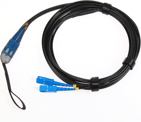LC Multimode Armored Fiber Optic Cable outdoor/Indoor Fiber Optic Patch Cord Duplex 50/125um OM3 Fiber Optic Jumper (LC MM-LC MM, 50m/160ft) in Saudi Arabia