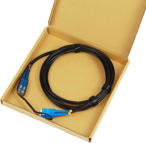 LC Multimode Armored Fiber Optic Cable outdoor/Indoor Fiber Optic Patch Cord Duplex 50/125um OM3 Fiber Optic Jumper (LC MM-LC MM, 50m/160ft) in Saudi Arabia