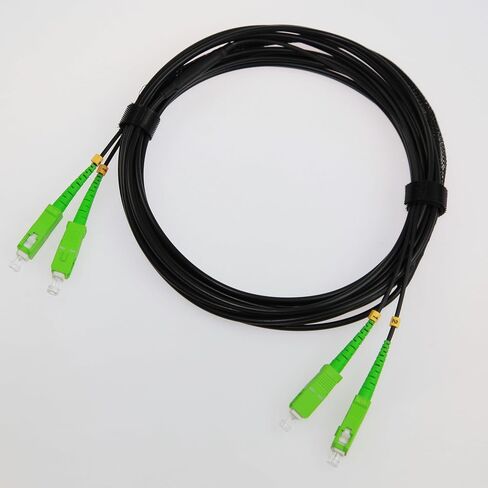LC Multimode Armored Fiber Optic Cable outdoor/Indoor Fiber Optic Patch Cord Duplex 50/125um OM3 Fiber Optic Jumper (LC MM-LC MM, 50m/160ft) in Saudi Arabia
