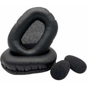 B650-xt Earpads Ear cup Replacement Cushions Accessories with Memory Foam Compatible with VXI BlueParrott B650-XT Noise Cancelling Bluetooth Wireless Headpset-Protein Leather
