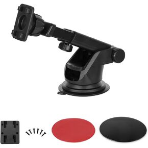 podofo Suction Cup Bracket for 6.8/7/9/9.3/10.26 inch Portable Car Stereo Radio, Upgraded Mount Windshield Monitor Suction Cup Bracket for Portable Carplay Screen Android Auto Screen for Car
