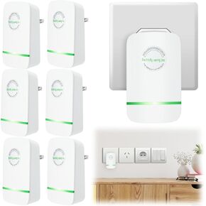 Stop Watt Energy Saving Device Electricity Saving Box Power Saver Efficiency Energy Saver Device for Home Office Market Electric Machine US Plug 90V-250V 30KW(12 Pcs)
