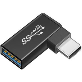 CY Adapter Up Down Angled USB-C Type-C to USB 3.0 Female OTG Adapter 90 Degree for Laptop Phone