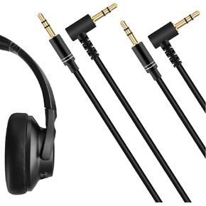Audio Cable for Soundcore H30i, Life Q20, Life Q30, Space NC, Vortex, Life Q30, Life 2 Neo, Q20i, Life Q35, Life Q20+, Space Q45, Space One Headphones, 3.5mm TRS Replacement Aux Cord (5ft / 1.5 m)