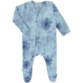 Baby Rib Seamless Zipper Footie Romper