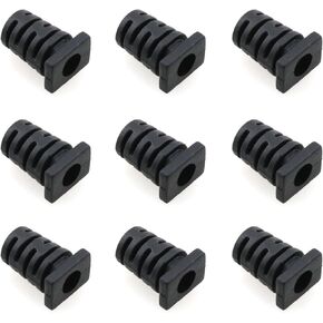 20PCS Black Strain Relief Boots PVC Cord Protector Cover Sleeve for 5 AWG Electrical Cables Black