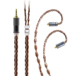 keephifi TFZ Earphone Cable-KBEAR [Limpid Pro] 8 Core 4N Pure Silver Cable, in-Ear Monitors Replacement Cable with 3.5mm Plug Suit for My-Love-4 Queen-LTD Lark KS1 KS2 Robin (TFZ, 3.5Silver)
