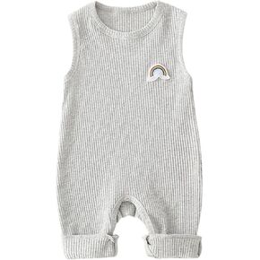 Baby Boys Girls Sleeveless Romper Infant One Piece Jumpsuits Summer Fall Outfits