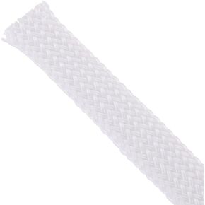 Braided Cable Sleeve Expandable Sleeving, [for Electronic Wire Protect] - 9.8Feet x 3/8 Inch/White / 1Pcs