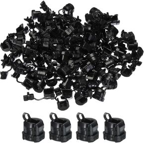 MECCANIXITY 100pcs 6.5-7.5mm Strain Relief Cord Connector Cable Bushing Boot Sleeve for Electric Cable Cord Insulation Protection, 6P3-4