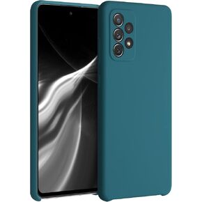 kwmobile Case Compatible with Samsung Galaxy A72 Case - TPU Silicone Phone Cover with Soft Finish - Radiant Blue