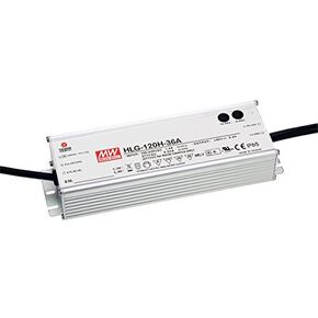 MEAN WELL LED Driver Single Output Switching Power Supply 120 Watt 48V @ 2.5A A Model, 120 Watt - HLG-120H-48A