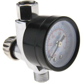SING F LTD Mini Adjustable Air Regulator Gauge Paint Dial 1/4Inch Hvlp Compressor Spray Gun