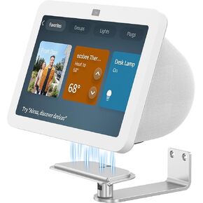 Wall Mount for Show 8 (3rd Gen), Aluminum Show 8 Stand with Strong Magnetic, Tilt Forward-Backward and Swivel Horizontally for Viewing, Smart Display Stand for Show 8 3rd Generation (Silver)