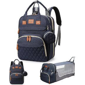 Baby Diaper Bag Backpack, Large Baby Diaper Bags for Boys Girls, Baby Bag with USB Charging Port, Multifunction Waterproof Travel Bag for Moms Dads