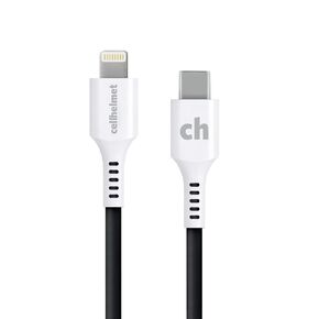 cellhelmet Lightning Charge Cable Type C for Apple - 1ft Round | As Seen on Shark Tank | in Retail Package