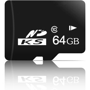 SD Card, 64GB TF Memory Card for Security Camera