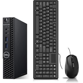Dell 3070 Optiplex Micro Desktop PC Mini Computer, Intel Core i5-9500T, 16GB DDR4 RAM, 512GB SSD, WiFi, BT, USB 3.0, Keyboard & Mouse, Windows 10 Pro (Renewed)