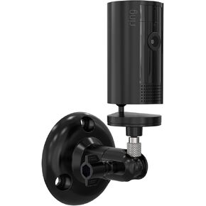Wall Mount Compatible with R-ing Indoor Cam (2nd gen) and Pan-Tilt Indoor Cam Security Camera,360 Degree Adjustable Indoor/Outdoor Mounting Bracket (Black)