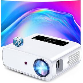 Projector, Native 1080P Projector 12000L 4k Support Outdoor Projector, Video Projectors with Touch Screen, 5G WiFi Bluetooth 350" Home Video Projector Compatible with TV Stick, HDMI, AV, USB, PS4