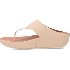 FitFlop Women's Shuv Adjustable Tumbled-Leather Toe-Post Sandals Wedge