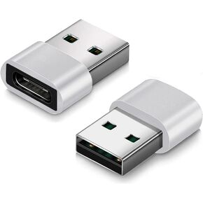 USB C to USB [3-Pack],Adapters for USB,USB C Charger Plug,USB Plug,USB C to USB A,Type C Plug Adaptor for OTG,Laptop,SD Card Reader,Headphones,Socket Wall Power Port,Apple iPhone Samsung Charger Cable