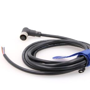 Eonvic M12 Female Straight 8 Pins Connector Aviation Socket Shielded Electrical Cable Industrial Sensor Connector 10M