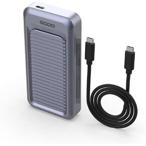 GODO NVMe/SATA M.2 Duplicator Dual-Bay Offline Clone USB C to NVME/SATA Docking Station for M2 SSD M Key and B+M Key Hard Drives Enclosure, Tool Free Aluminum10 Gbps USB3.1 Gen2 Type-C Adaptor