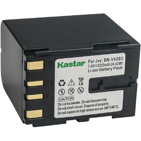 Kastar BN-V428 Battery 1-Pack Replacement for JVC BN-V408 BN-V408U BN-V408US BN-V416 BN-V416U BN-V416US BN-V428 BN-V428U BN-V428US BN-V438 BN-V438U BN-V438US BN-V856 BN-V856U BN-V856US Battery