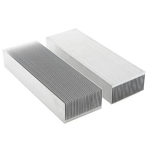 2pcs Set Aluminum Heatsinks Module Cooler Fin 7.87 x 2.71 x 1.41 inch Aluminium Radiator for Computer,FET, IC, Power Amplifier, Voltage Regulator MOSFET, SCR etc