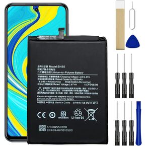 Replacement Battery BN55 [Upgraded] for Xiaomi Redmi Note 9S M2003J6A1G Battery Free Adhesive Tool Kits