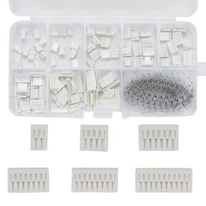 580Pcs JST GH 1.25mm Connector Kit,2/3/4/5/6/7/8/10 Pin Housing Connectors,1.25mm Pitch JST Adapter,GH 1.25mm Plug Terminal set for 3D printer、Flight Controller