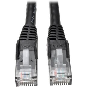 Tripp Lite Cat6 Gigabit Snagless Molded Patch Cable (RJ45 M/M) - Black, 20-ft.(N201-020-BK)