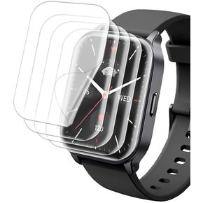 [5 Pack] for TOOBUR IDW17 2.01"Smartwatch Soft Screen Protector, Case Friendly HD Clear [Anti-Scratch] [Bubble Free] [Anti-Fingerprint] PET Film for IDW17 Smart Watch