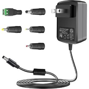 TKDY 18V 1A Power Supply Cord DC Plug, 110-240V AC to DC 18Volt US AC Adapter for 18Vdc 300mA 500mA 750mA 100mA~1000mA Equipment (Not 18V Battery Charger).