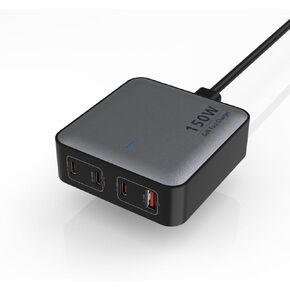 150W Multiport GaN Desktop Fast USB C Charger with 4 Ports, 2 ports of 100W USB C Charger for MacBook Pro/Air, Dell XPS Laptop,iPad/iPhone/Galaxy/Google Pixel/Switch/AirPods in Kuwait