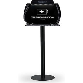 ChargeTech S9 Power Stand Charging Station Hub - Apple Charging Station for iPhone, iPad, Lightning Cable - Android Cell Phone Charger, Tablets, USB Type-C - Charges Up to 8 Devices