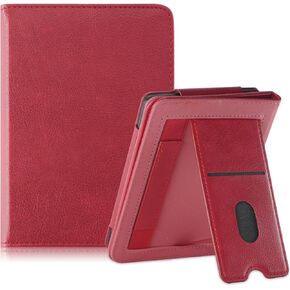 Case for Kobo Clara Colour/Clara BW(2024)/Clara 2E(2022)/Tolino Shine Color/Shine 5 (2024)/Shine 4 (2022) 6"- Premium PU Leather Stand with Card Slot & Auto Wake/Sleep Smart Cover,Black
