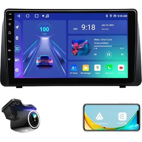 9 Inch 5G WiFi Car Stereo Radio Navigation for Dodge Grand Caravan 2011-2020 Chrysler Town & Country 2012-2016 Support Wireless CarPlay Android Auto HDMI GPS FM AM Radio Rear Camera SWC
