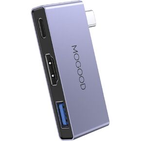 USB C to HDMI Multiport Adapter Type C to 4K HDMI Adapter Multiport AV Adapter AV Adapter with Charging Supports 4K UHD Video USB 3.0 Port 100W USB-C Fasting Charging for Monitor to Laptop