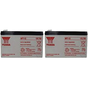 Yuasa NP7-12 12V 7AH Battery (2 Pack)