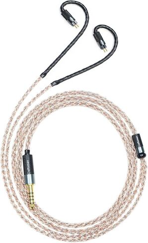 MMCX Plug 5N OFC Copper+Graphene Earphone Replacement Cables for SHURE SE846 SE535 SE425 Xelento Remote T8iE T9iE Fidue A83 SIRIUS MkII Dunu DK3001Pro DK4001 UE900S W60 W80 (3.5mm Plug, MMCX) in Kuwait