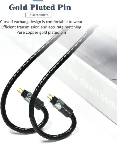 MMCX Plug 5N OFC Copper+Graphene Earphone Replacement Cables for SHURE SE846 SE535 SE425 Xelento Remote T8iE T9iE Fidue A83 SIRIUS MkII Dunu DK3001Pro DK4001 UE900S W60 W80 (3.5mm Plug, MMCX) in Kuwait