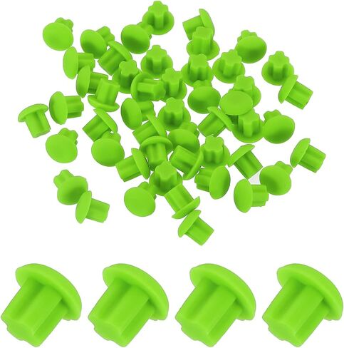 MECCANIXITY 50pcs 3.5mm Headphone Jack Port Plugs Covers Caps Silicone Anti Dust Protector for Earphone Jack, Clear in Saudi Arabia